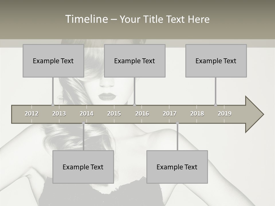 Caucasian Y Vogue PowerPoint Template
