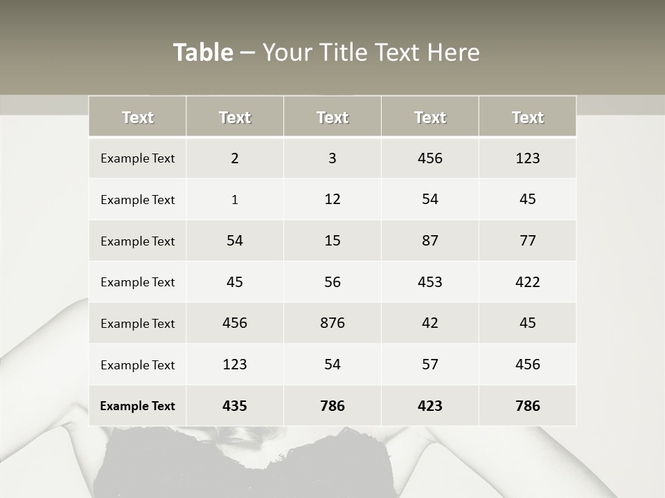 Caucasian Y Vogue PowerPoint Template