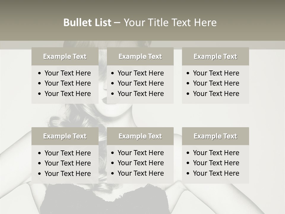 Caucasian Y Vogue PowerPoint Template