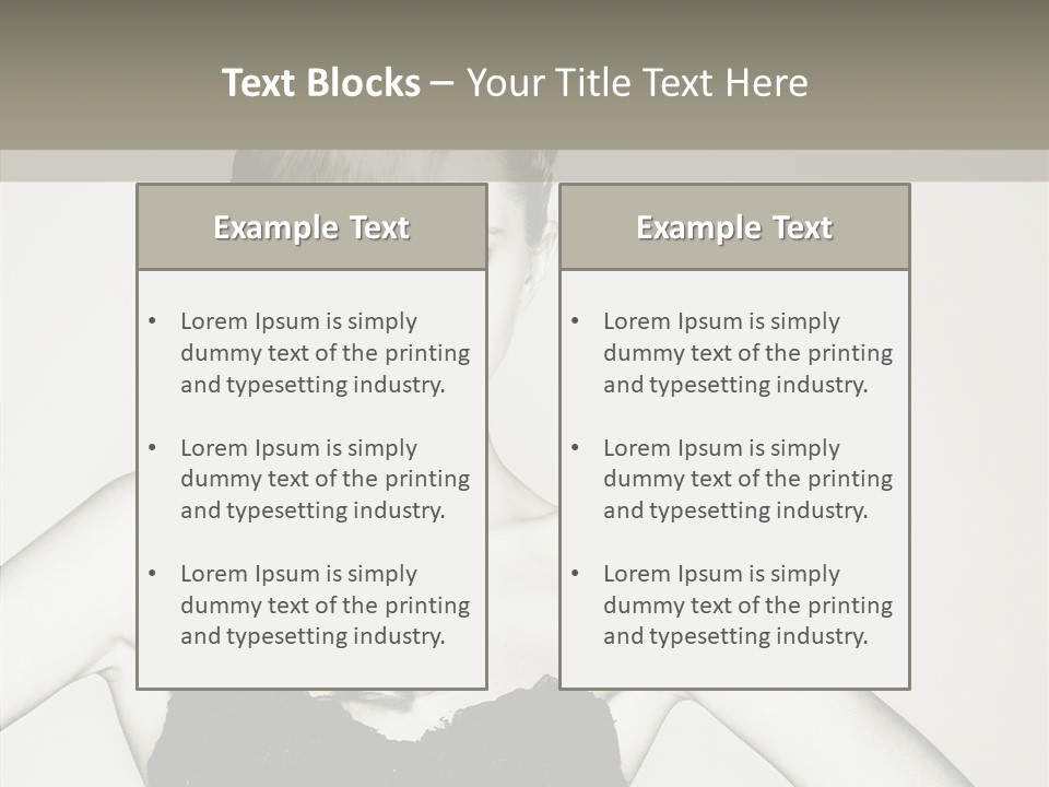 Caucasian Y Vogue PowerPoint Template