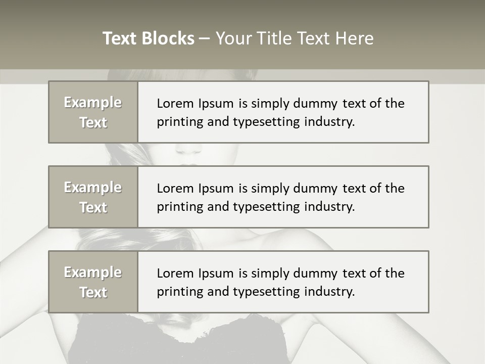 Caucasian Y Vogue PowerPoint Template