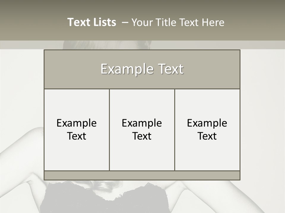 Caucasian Y Vogue PowerPoint Template