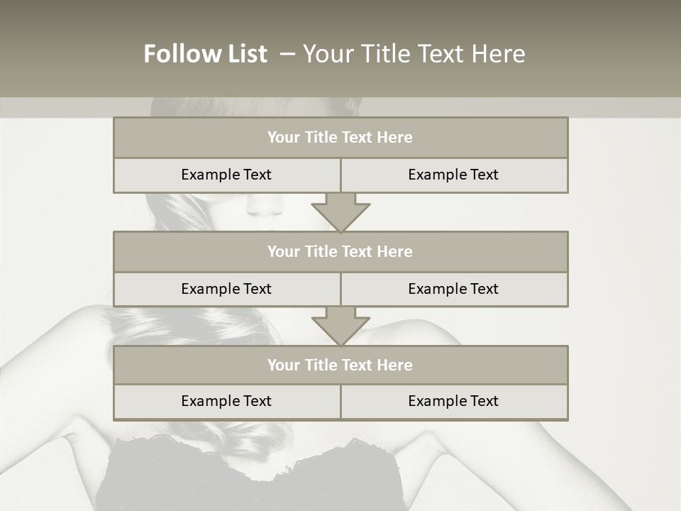 Caucasian Y Vogue PowerPoint Template