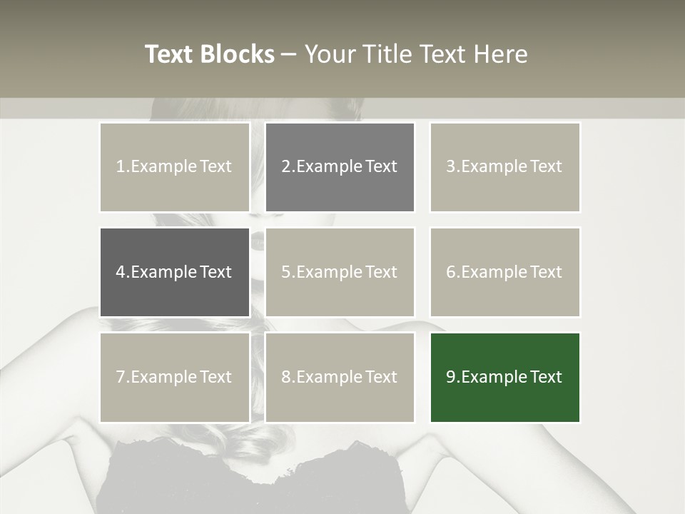 Caucasian Y Vogue PowerPoint Template