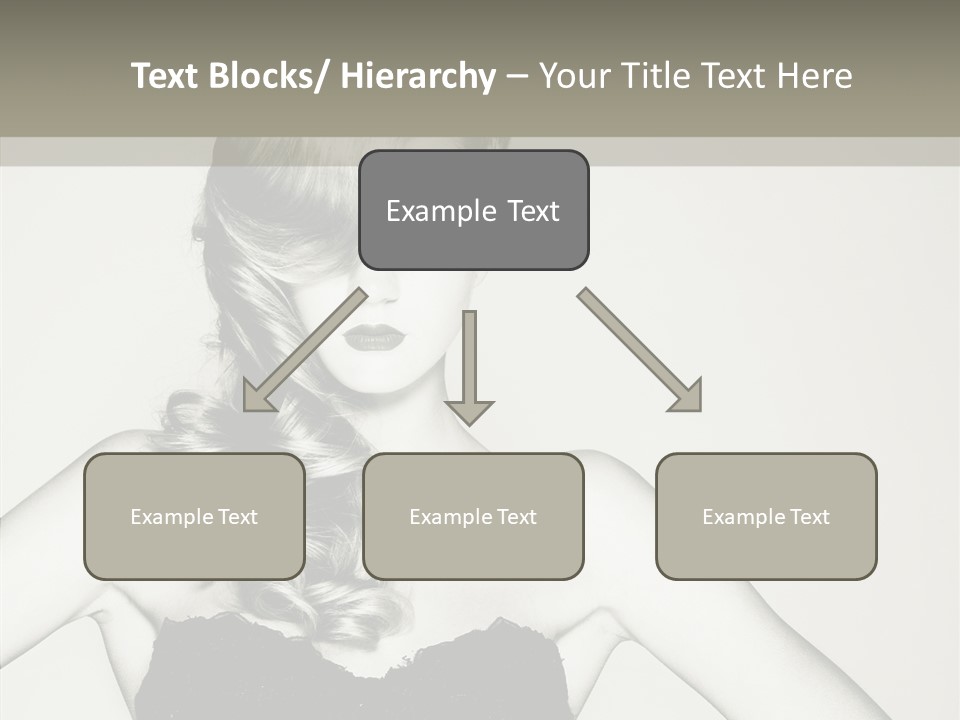 Caucasian Y Vogue PowerPoint Template