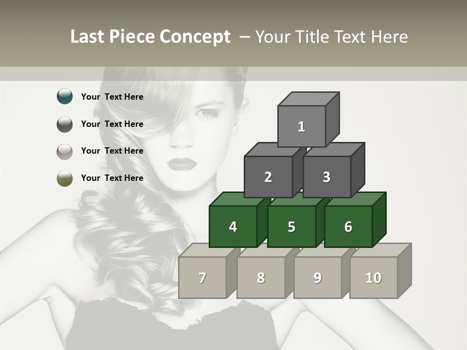 Caucasian Y Vogue PowerPoint Template