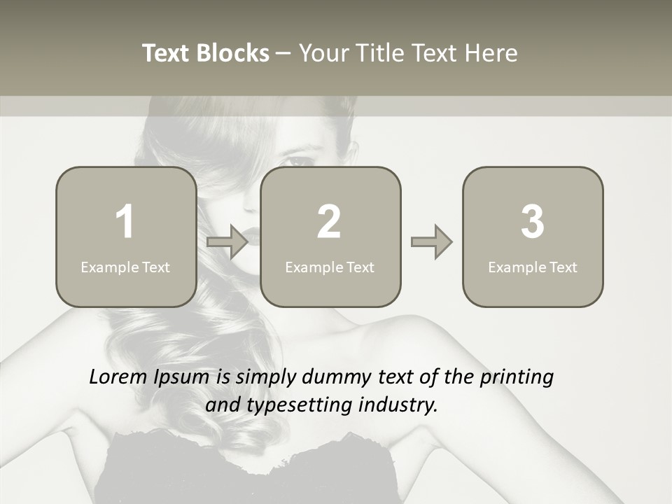 Caucasian Y Vogue PowerPoint Template