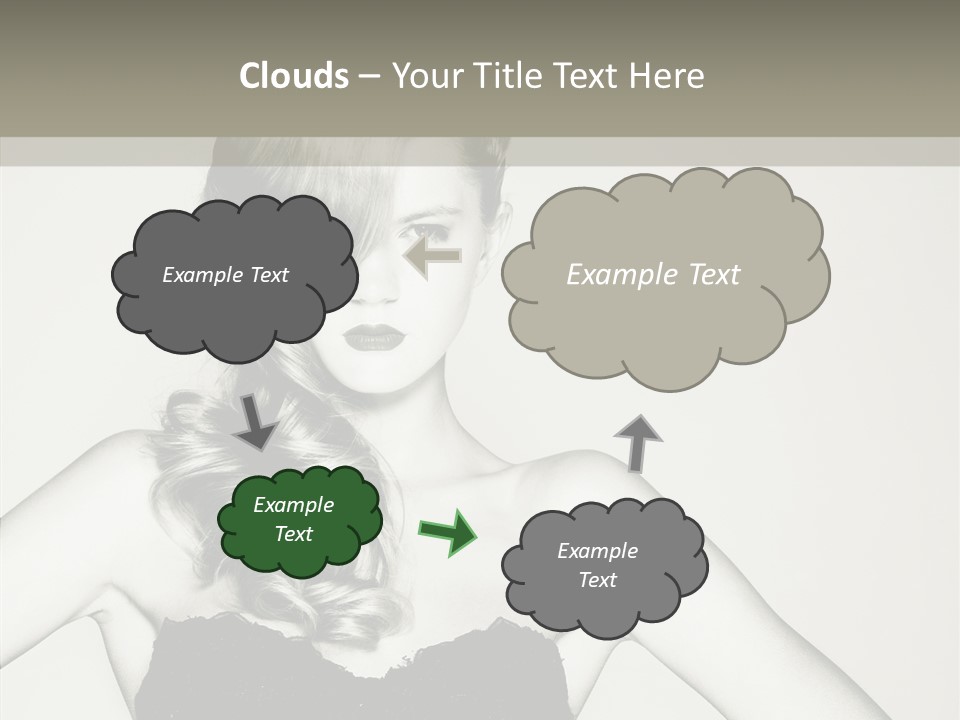 Caucasian Y Vogue PowerPoint Template