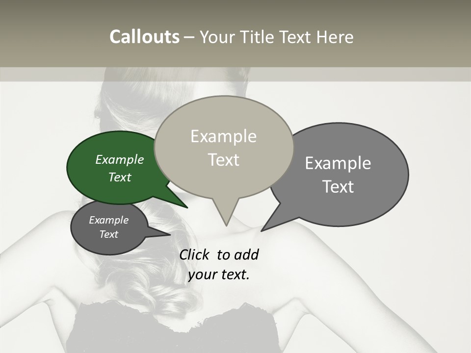Caucasian Y Vogue PowerPoint Template