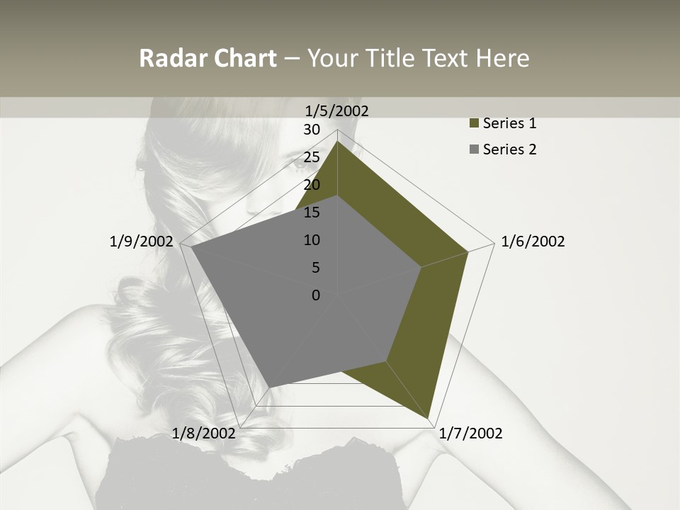 Caucasian Y Vogue PowerPoint Template