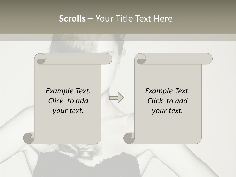 Caucasian Y Vogue PowerPoint Template