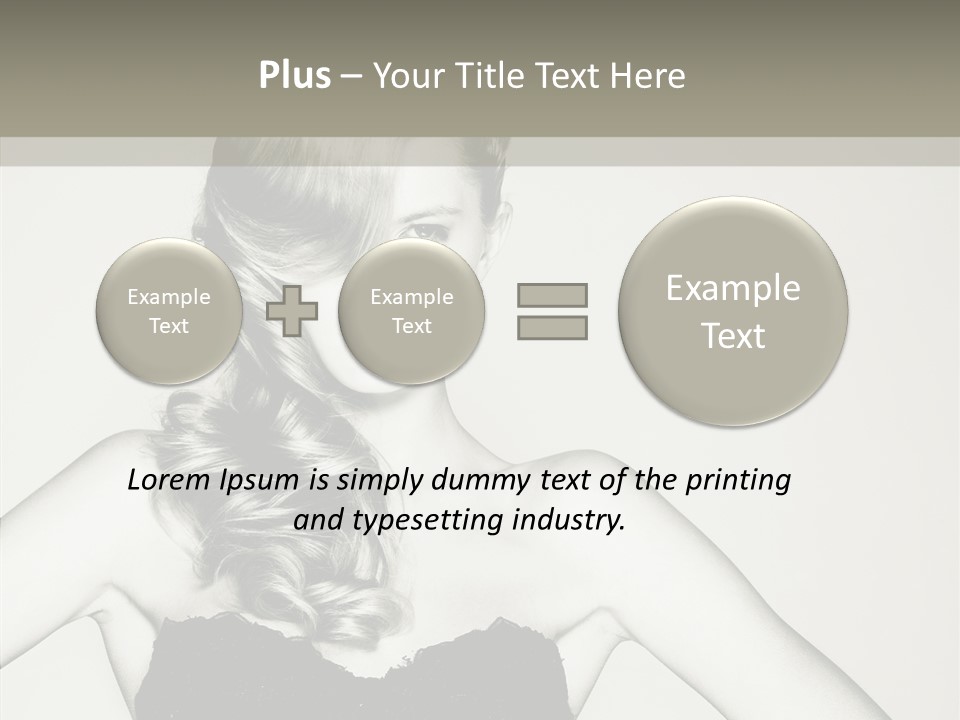Caucasian Y Vogue PowerPoint Template