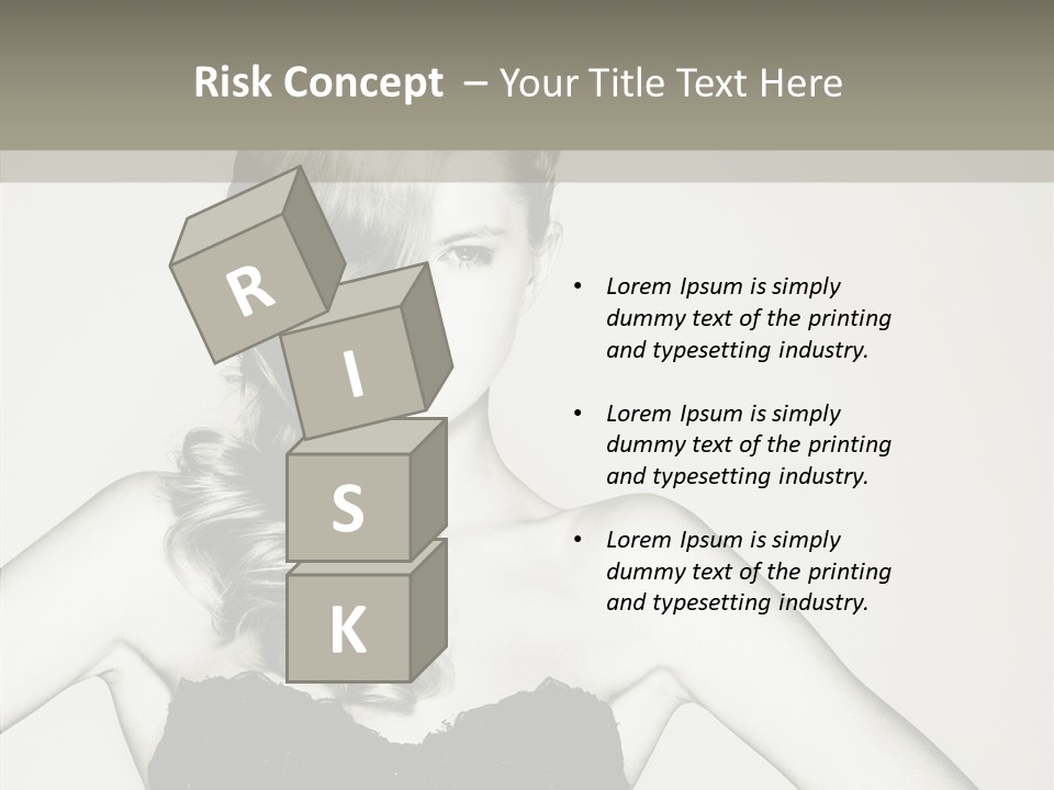 Caucasian Y Vogue PowerPoint Template