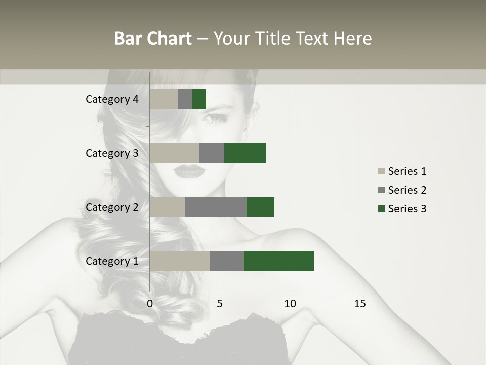 Caucasian Y Vogue PowerPoint Template