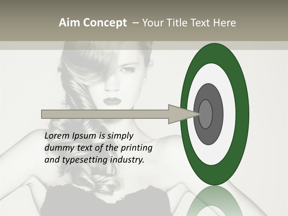 Caucasian Y Vogue PowerPoint Template