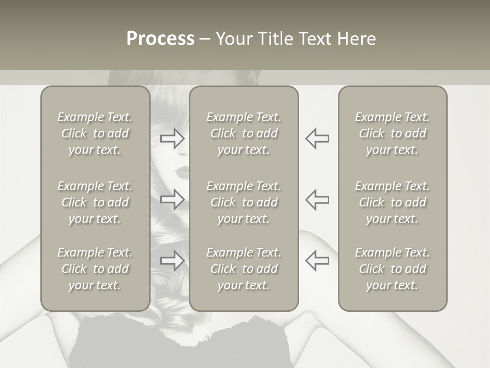 Caucasian Y Vogue PowerPoint Template