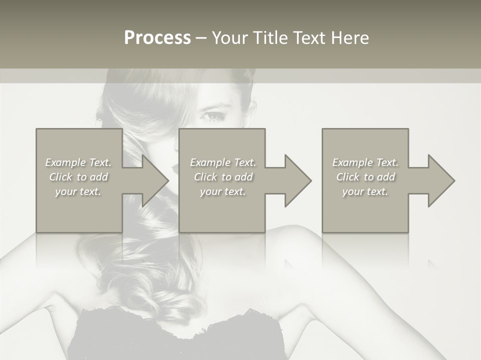 Caucasian Y Vogue PowerPoint Template