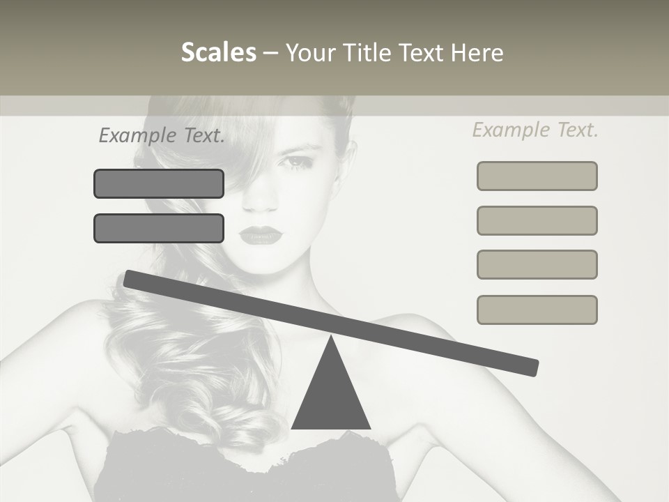 Caucasian Y Vogue PowerPoint Template