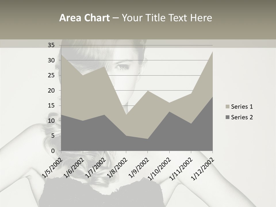 Caucasian Y Vogue PowerPoint Template