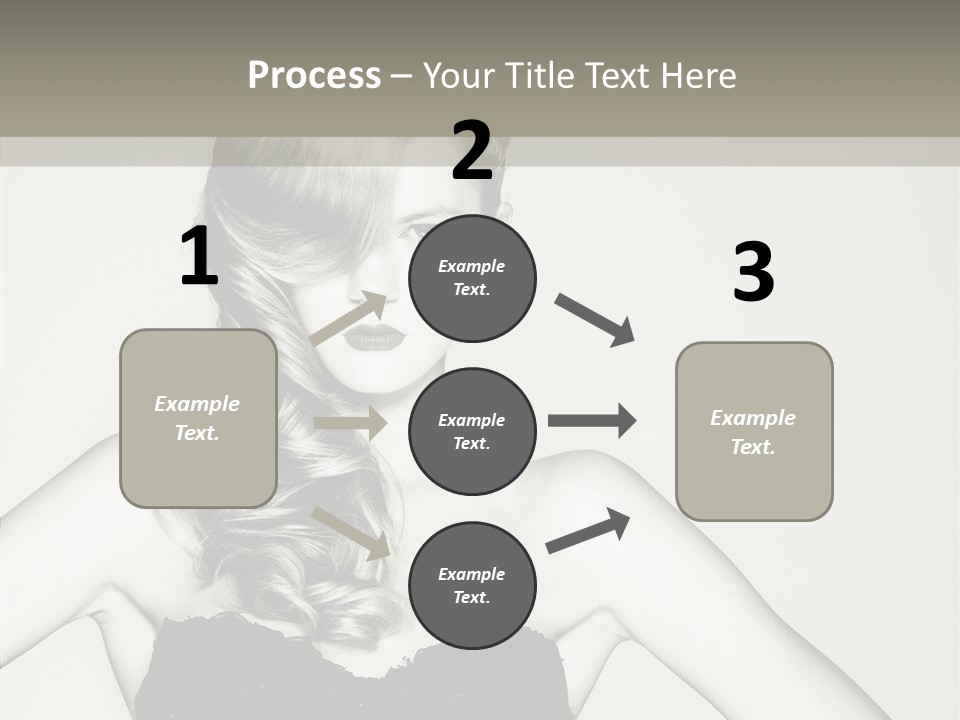 Caucasian Y Vogue PowerPoint Template