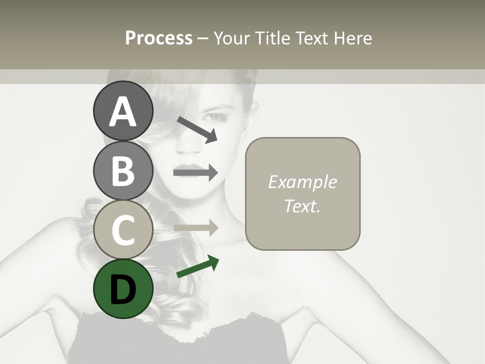 Caucasian Y Vogue PowerPoint Template