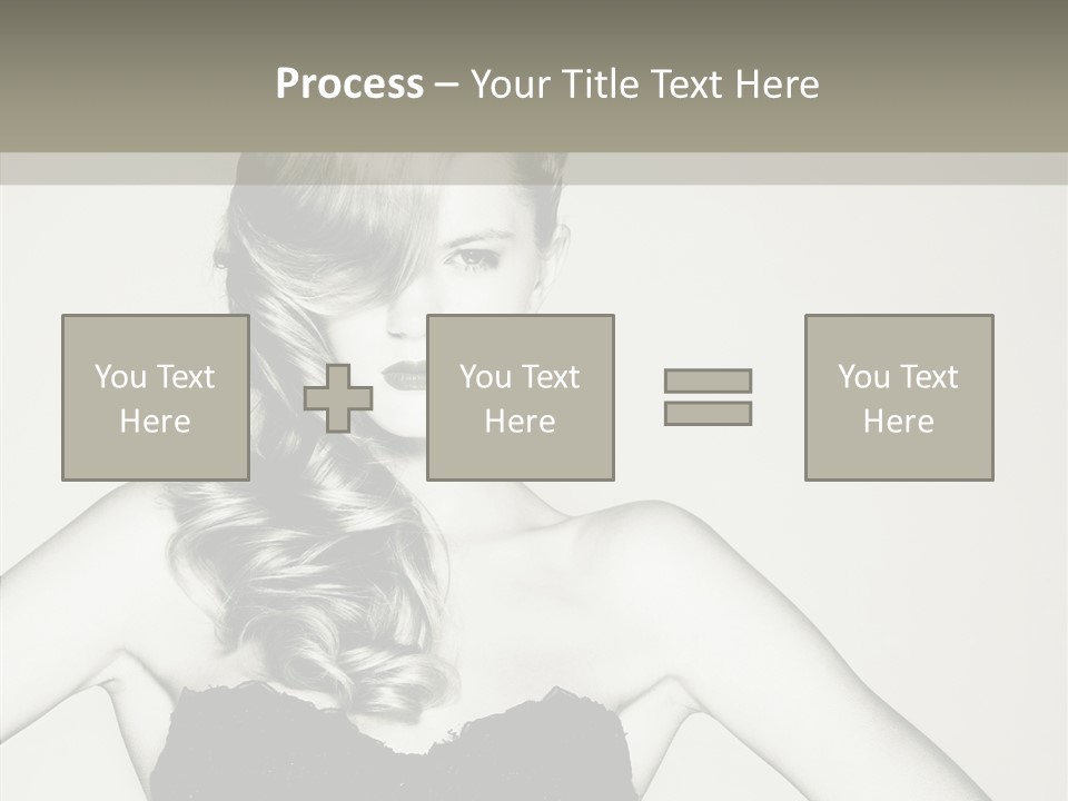 Caucasian Y Vogue PowerPoint Template