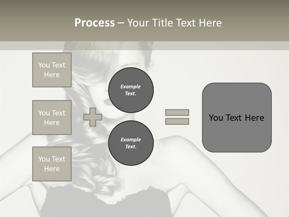 Caucasian Y Vogue PowerPoint Template
