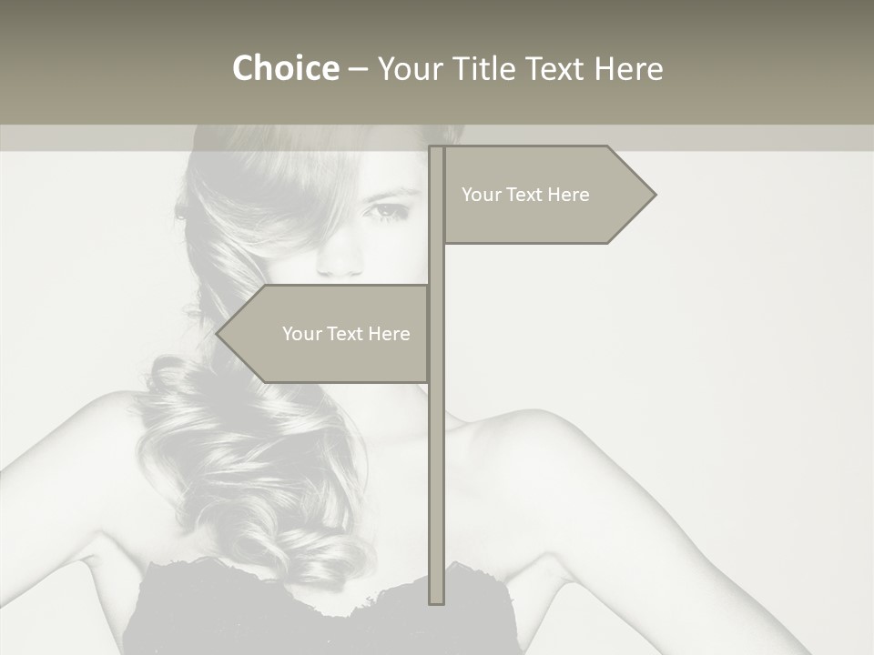 Caucasian Y Vogue PowerPoint Template