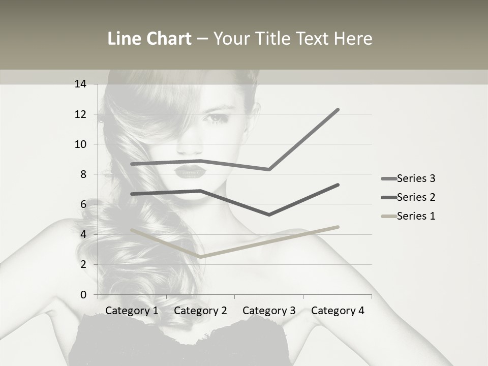 Caucasian Y Vogue PowerPoint Template