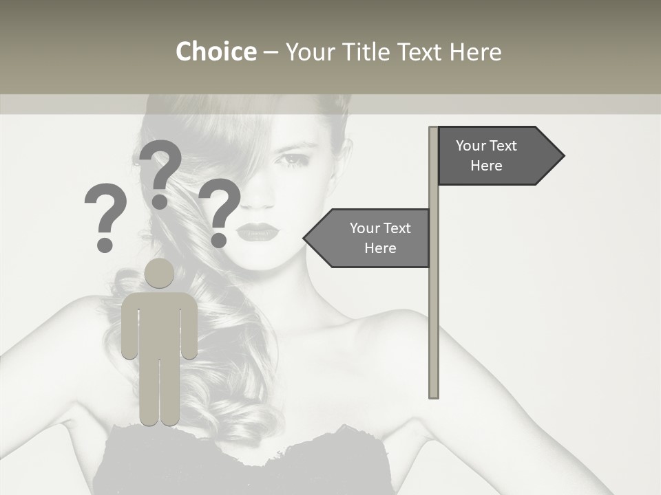 Caucasian Y Vogue PowerPoint Template