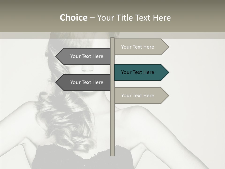 Caucasian Y Vogue PowerPoint Template