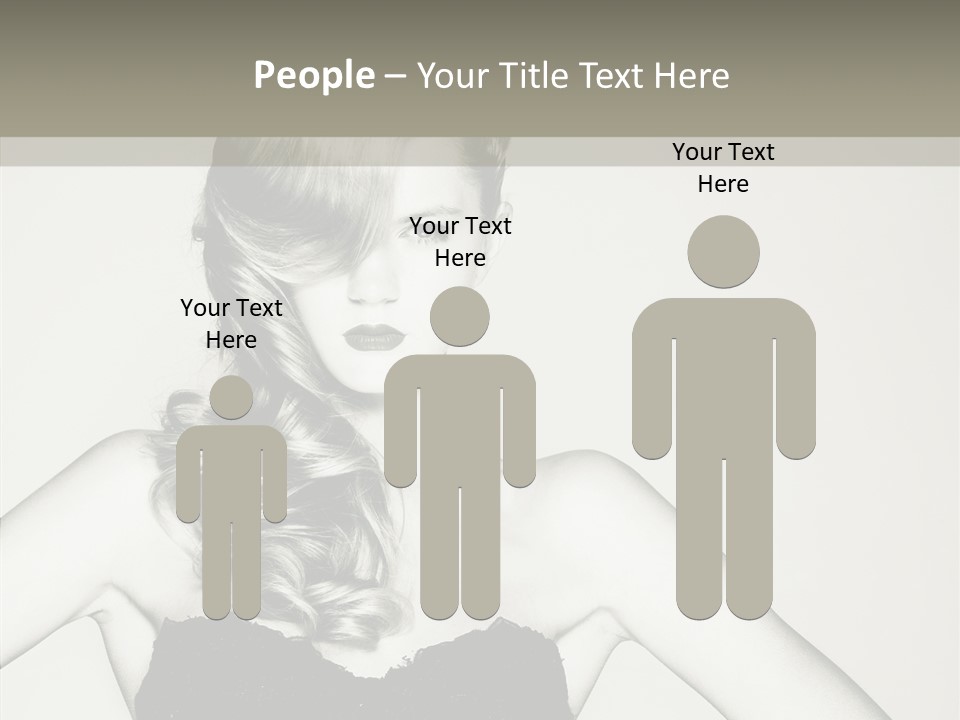 Caucasian Y Vogue PowerPoint Template