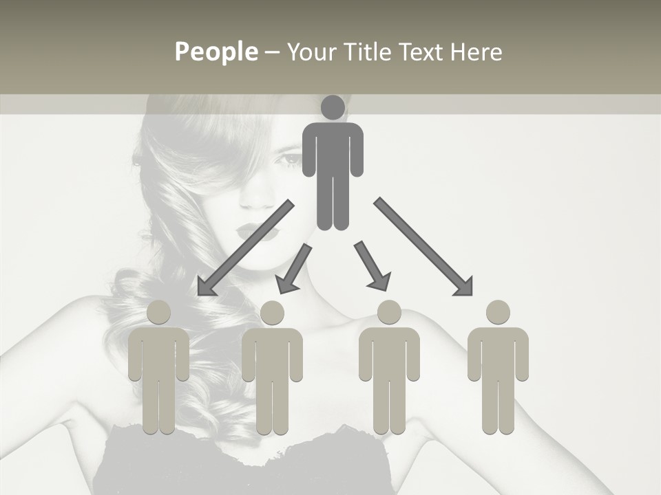 Caucasian Y Vogue PowerPoint Template