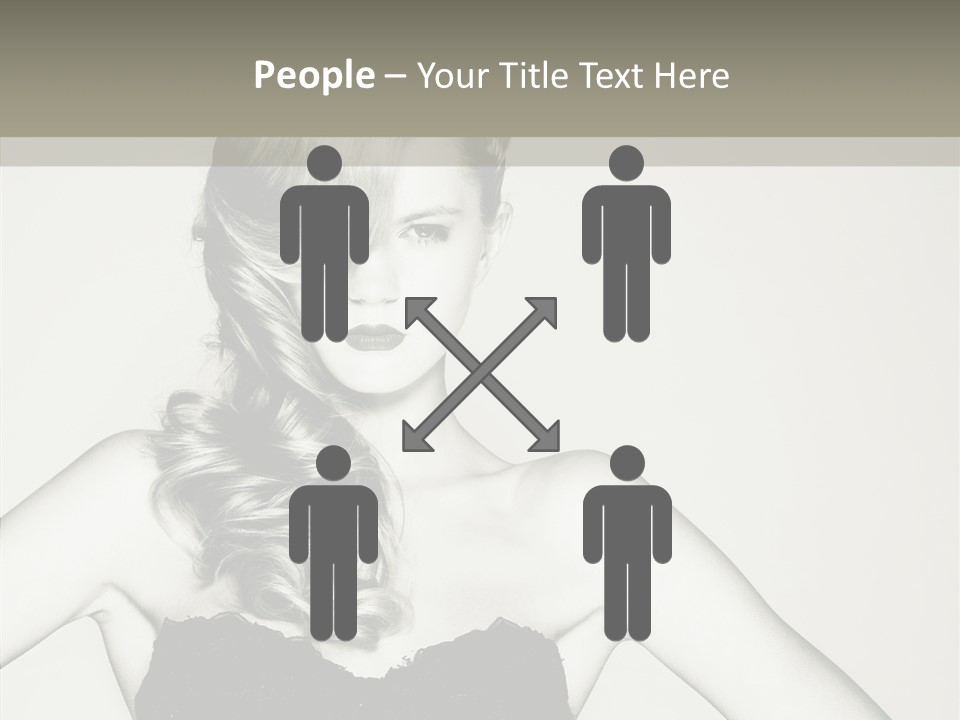 Caucasian Y Vogue PowerPoint Template