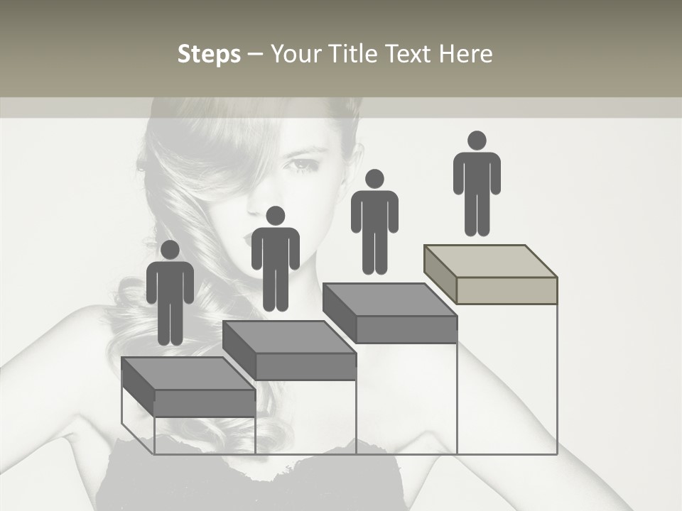 Caucasian Y Vogue PowerPoint Template