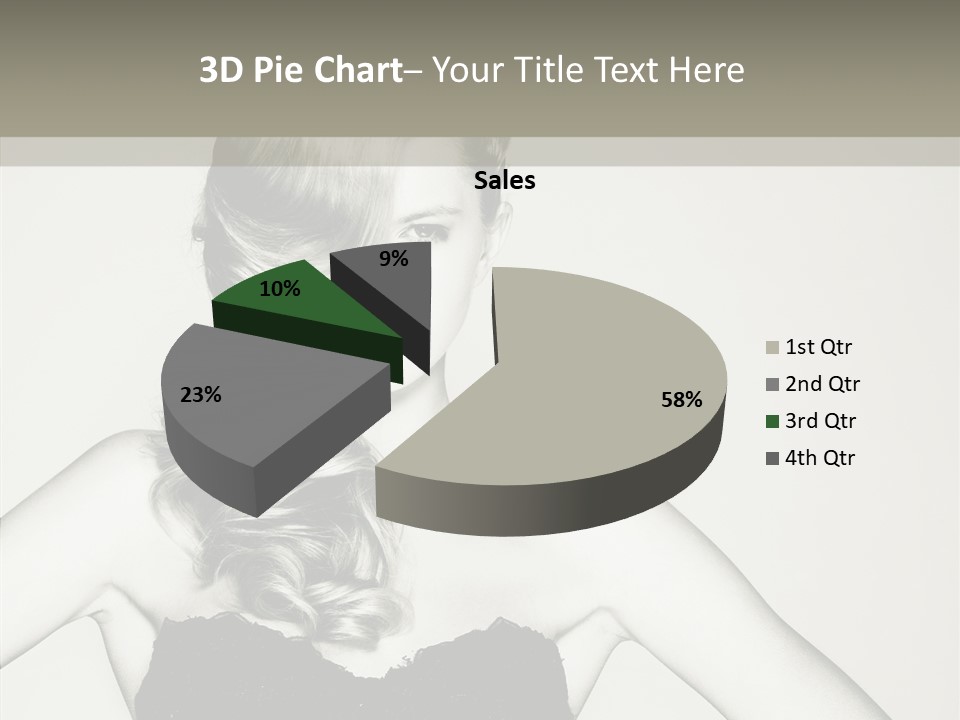 Caucasian Y Vogue PowerPoint Template