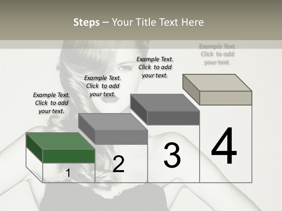 Caucasian Y Vogue PowerPoint Template
