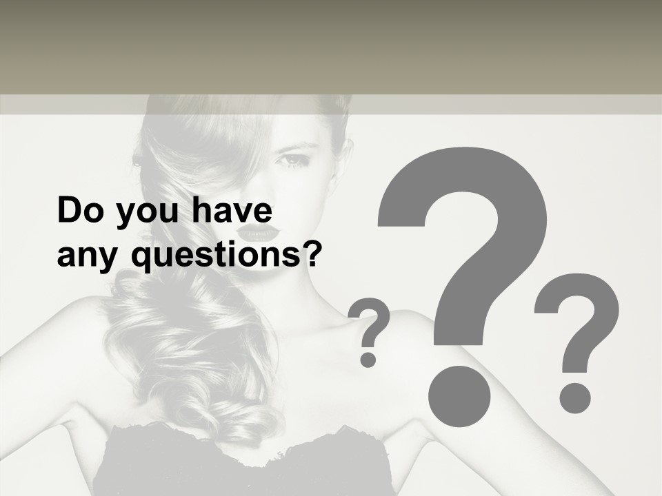 Caucasian Y Vogue PowerPoint Template