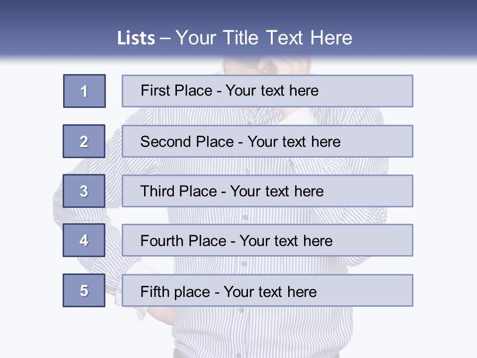 Hand Boss Copy Space PowerPoint Template