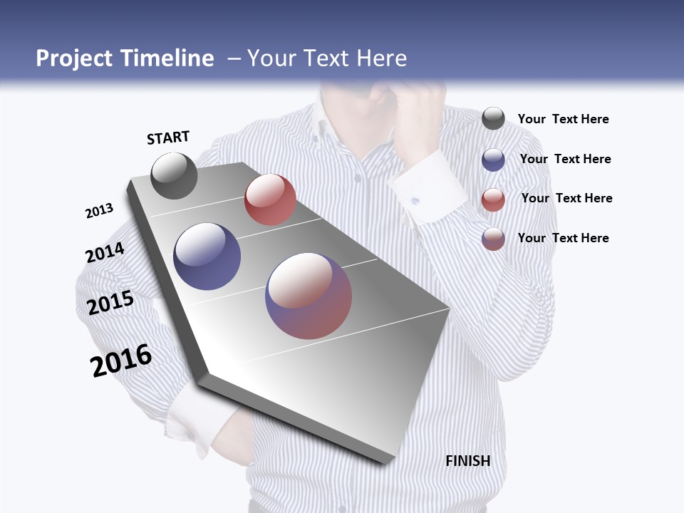 Hand Boss Copy Space PowerPoint Template