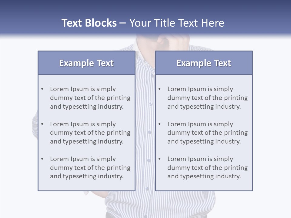 Hand Boss Copy Space PowerPoint Template