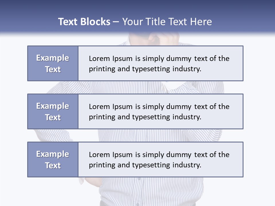 Hand Boss Copy Space PowerPoint Template