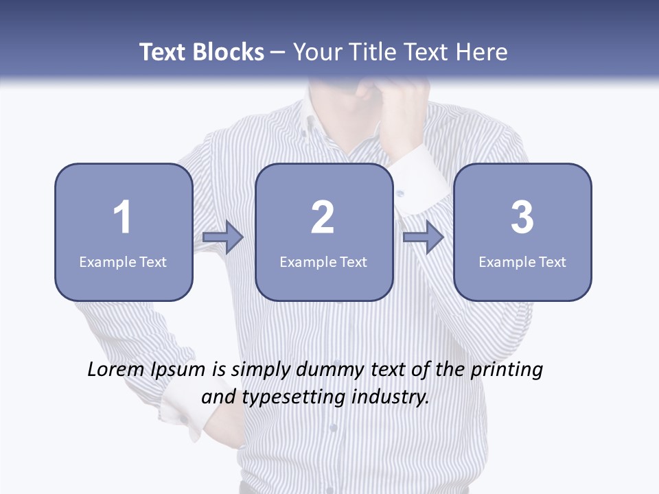 Hand Boss Copy Space PowerPoint Template