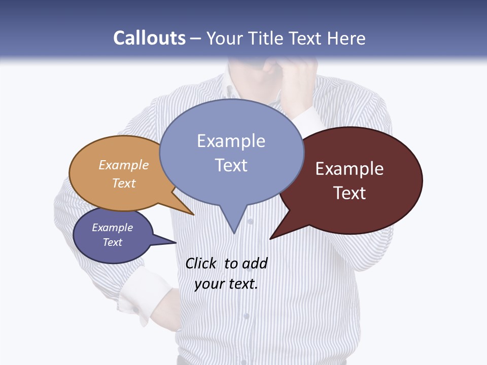 Hand Boss Copy Space PowerPoint Template