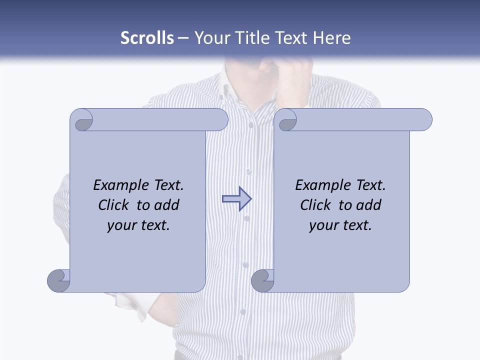 Hand Boss Copy Space PowerPoint Template