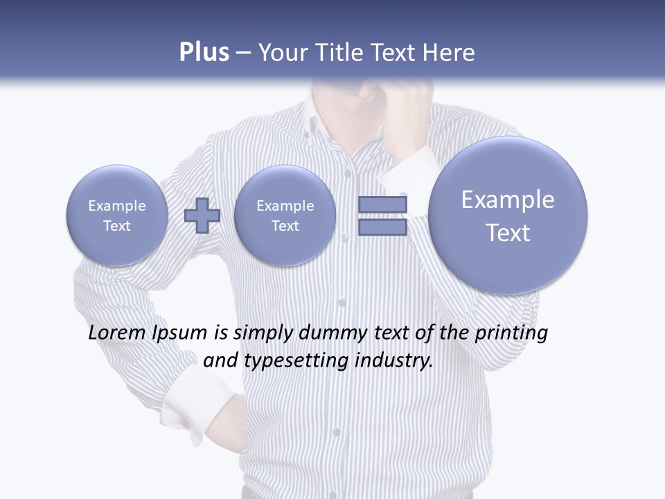 Hand Boss Copy Space PowerPoint Template
