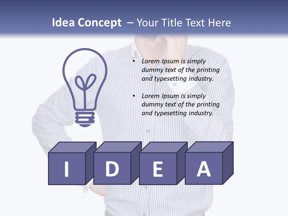 Hand Boss Copy Space PowerPoint Template
