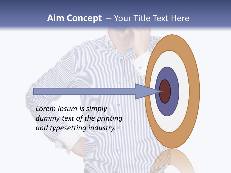 Hand Boss Copy Space PowerPoint Template