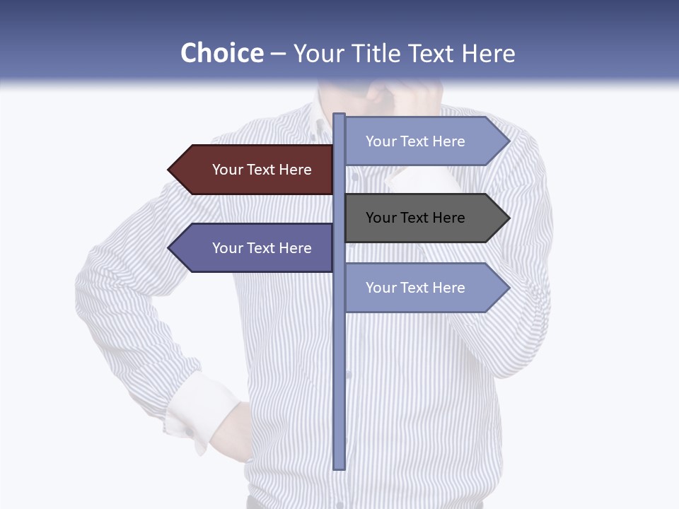 Hand Boss Copy Space PowerPoint Template