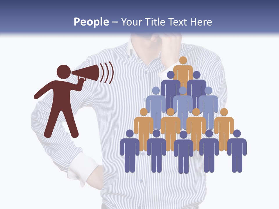 Hand Boss Copy Space PowerPoint Template